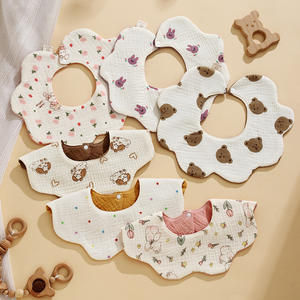 ผ้ากันเปื้อนเด็ก, ผ้ากันเปื้อนผ้าฝ้ายแท้สำหรับทารกแรกเกิด, ผ้ากันเปื้อนกันน้ำสำหรับการรับประทานอาหาร, ป้องกันการสำลักสำหรับเด็กชายและเด็กหญิง - Product Image 2