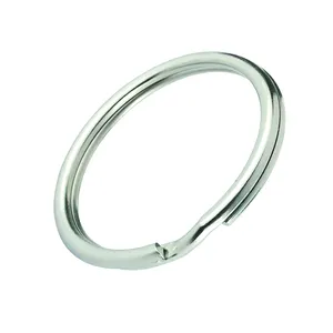 कीचेन होम कीज़ संगठन और शिल्प निर्माण के लिए थोक बिक्री गोल चाबी की अंगूठी धातु की अंगूठी