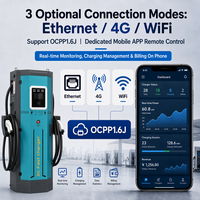 EONDRIVE Nouvelle station de recharge pour véhicules électriques commerciale avec câble de 5 m, chargeur DC 120 kW 240 kW CCS2 OCPP 1.6 IP54