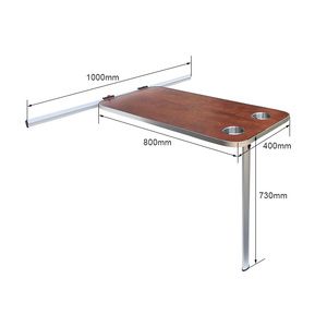 Table pliante murale AutoLiuma, accessoire de conversion d'intérieur pour <span class=keywords><strong>camping</strong></span>-<span class=keywords><strong>car</strong></span> et caravane - Product Image 1