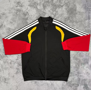 Giacca da Allenamento Nera della Squadra Nazionale 25/26, Puro Poliestere, Qualità Thai, Vendita all'Ingrosso con Logo, Giacca da Calcio Antivento - Product Image 2