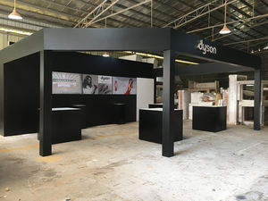 Cabina de exposición personalizada con luz LED, stand de exhibición de madera para <span class=keywords><strong>feria</strong></span> comercial, <span class=keywords><strong>Feria</strong></span> de <span class=keywords><strong>canton</strong></span> - Product Image 5