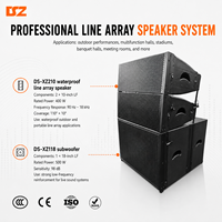 OEM ODM Çift 10 İnç Line Array Hoparlör Profesyonel Hoparlör Sistemi Dış Mekan Su Geçirmez Tam Aralıklı Hoparlör