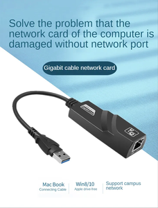 Adaptateur USB 3.0 Type-C Gigabit, convertisseur de carte réseau Ethernet LAN Type-C vers RJ45, filaire externe, pour ordinateur portable PC - Product Image 5