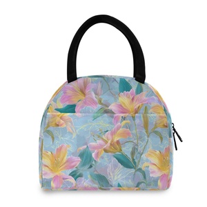 Hawaiian Life Stylish Lunch Bag Custom Red Checked Design Insulation Thermal Tote Cooler Lunch Bag for Worker Women - Product Image 1