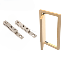 Charnière pivotante argentée à 270 degrés en acier pour meubles de salle de bain armoire/porte/boîte matériel d'armoire charnières de porte à rotation cachée
