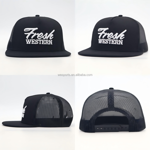 Casquette de sport/running 5 panneaux structurée en coton avec logo brodé 3D personnalisé - Product Image 3