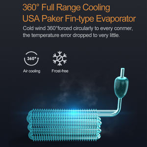 Neewalk — réfrigérateur à vin avec <span class=keywords><strong>porte</strong></span>-vin, boîtier en plastique, rangement avec compresseur, grand affichage, réfrigérateur à double Zone, 300 bouteilles - Product Image 5