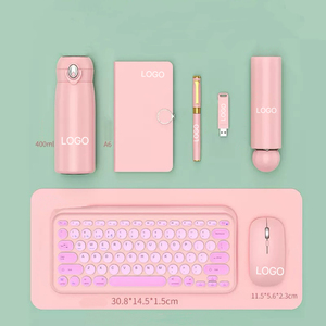 Regalos IStapromo, Juego de Accesorios de Oficina VIP Corporativos con Logotipo Personalizado Promocional 7 en 1, Juego de Regalo Empresarial con Ratón y Teclado de Oficina - Product Image 4