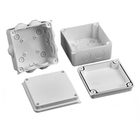 150x100x40mm IP65 ABS Wasserdichte Anschlussdose mit Gummistopfen, vorgebohrten Löchern, integriertem Dichtungsstreifen, Economy-Modell, Klemmenbox