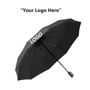 Paraguas Plegable Publicitario Personalizado de 20 Varillas, de Goma Negra, con Protección Solar, Totalmente Automático, para Suministro Transfronterizo - Product Image 2