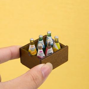 Cesta de almacenamiento de marco de madera para juegos de comida en miniatura Mini 1:12 de alta calidad, cesta de juguete de resina para casa de muñecas para bricolaje embalado en bolsas - Product Image 2