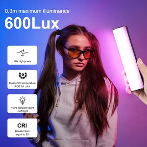 Iluminación para Fotografía 360 ° Varita de Luz Magnética Portátil con Batería Recargable, Luz de Tubo Regulable de 2500-9000K para <span class=keywords><strong>Estudio</strong></span>, 17 cm - Product Image 5
