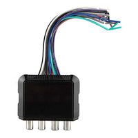 Convertisseur audio haut-vers-bas Senger M4, quatre entrées, quatre sorties, amplificateur de puissance 4 canaux, câble de contrôle, interface RCA, haute fidélité