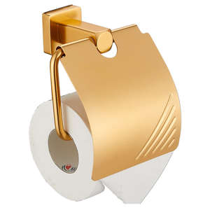 Ensemble de salle de bain élégant en acier inoxydable doré, 7 pièces, barre porte-serviettes dorée champagne, montage mural, prévention de la corrosion, accessoires de salle de bain - Product Image 4