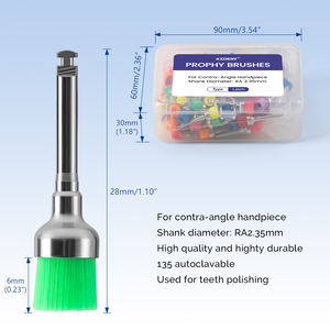 100 Pezzi Spazzole Dentali Monouso in Nylon con Attacco a Scatto, Piatte e Coniche, per Lucidatura e Cura Dentale - Product Image 5