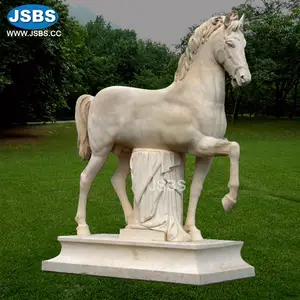 Scultura a grandezza naturale delle statue del cavallo di marmo scolpito pietra a mano di prezzo basso da vendere