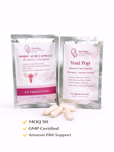 Supositorios Vaginales de Ácido Bórico Femeninos OEM, Marca Privada, Insertos para Equilibrio Íntimo, Suministro de Fábrica GMP, Soporte FBA, Yoni Pop - Product Image 4