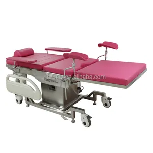 China Wholesale Hospital Luxury Manual Gynecological Table with Stirrup