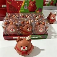 Nouveautés : Jouets Squishy Jumno de Noël – Bonhomme de neige, Cerf, Père Noël – Jouets anti-stress
