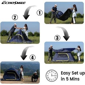 USA Warehouse 2026 Summer Hot Sale Orange <b>Camping</b> Tent Rainproof and Waterproof Windproof and Cold-resistant - Product Image 4