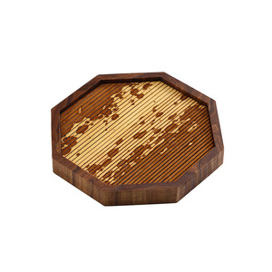 Bamboo <b>Tea</b> <b>Tray</b> Woven Natural Wood Small <b>Tea</b> Stand For <b>Tea</b> Ceremony Home Use Handmade - Product Image 5