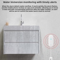 Nouveau détecteur de fuite d'eau intelligent WiFi Graffiti avec alarme, application à distance et PC, autonomie de 2 ans, multi-usages