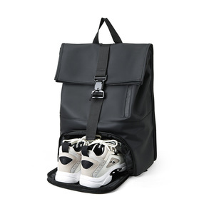 Cross-border European-style roll-top backpack, casual short-trip roll-top <b>bag</b>, multi-functional magnetic-lock backpack with a - Product Image 2