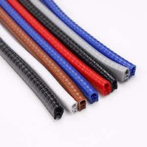 مخصص PVC مظهر جانبي مطاطي شريط اغلاق مدمج في ورق الفولاذ على شكل حرف U تشذيب حافة باب السيارة حافة الحراس حامي - Product Image 2