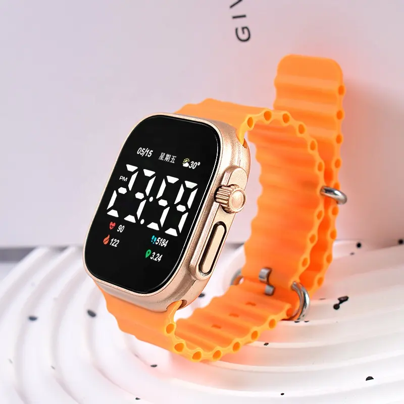 2023 Nieuwe Collectie Mode PP-021 Goedkope Siliconen Band Polshorloges Creatieve Charme Led Digitaal Elektronisch Horloge