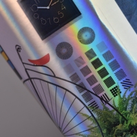 Autocollants holographiques laser arc-en-ciel autocollants de qualité supérieure en gros, rouleau de vinyle holographique pour imprimante à toner