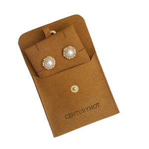 Sac à bijoux en velours avec insert en microfibre et pochette de collier rembourrée à bouton-pression pour un rangement et une organisation pratiques - Product Image 2