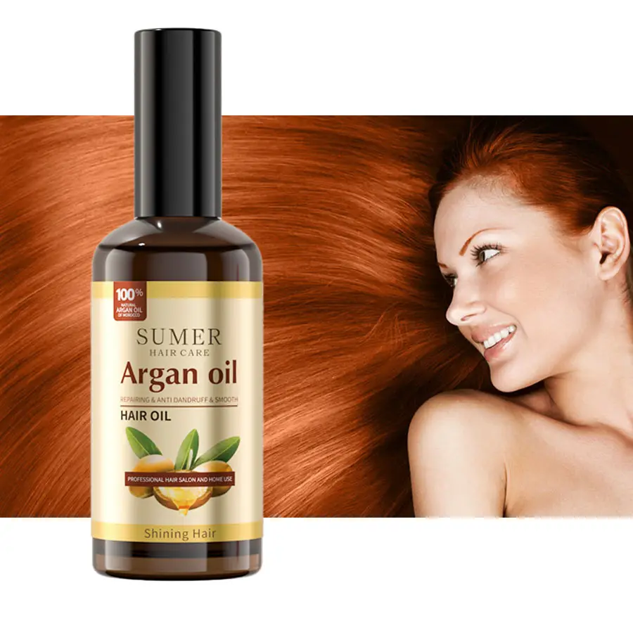 Muestra gratis Hlong Etiqueta Privada cosmética personalizada aceite orgánico natural para el cabello tratamiento aceite de argán