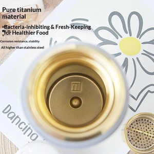 Taza de Té de Titanio Puro <span class=keywords><strong>con</strong></span> Doble Aislamiento, <span class=keywords><strong>Filtro</strong></span> de Malla, Diseño Martillado al Vacío, Anti-Caída, <span class=keywords><strong>con</strong></span> Medición de Temperatura - Product Image 2