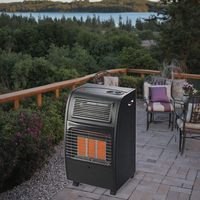 Kingfer 4.2kW Chauffage soufflant à gaz infrarouge approuvé CE 2-en-1 Chauffe-chambre d'hiver Salon Chambre à coucher Utilisation extérieure Autoportant