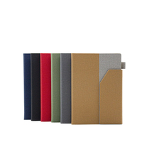 Carnet de notes professionnel en PU bicolore, carnet de bureau avec fermeture magnétique, carnet de réunion, logo imprimé en gros