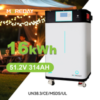 Batterie de stockage d'énergie solaire résidentielle hybride empilable de 16 kWh