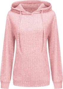 <b>Womens</b> Casual Shirts <b>Long</b> Sleeve light weight Pullover tops Solid Velvet Loose <b>Sweatshirt</b> fluffy fleece hoodie with Pockets - Product Image 5