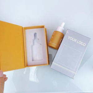 Luxury Cosmetic Skincare Packaging Empty Dropper Serum Glass Bottle 1oz 30ml Essential Oil Bottle Pipette Serum Bottle with <b>Box</b> - Product Image 5