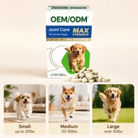 Complément alimentaire pour chiens et chats, comprimés de glucosamine et de chondroïtine, haute teneur en nutriments, pour le soutien des hanches et des articulations, amélioration de la mobilité