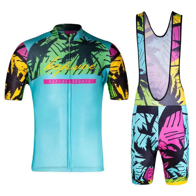 Wholesale Summer Fabric Bib Shorts Power Bicycle Short Sleeve Cycling Ropa Ciclismo Bike Mens Mtb Cycling Jersey For Sale