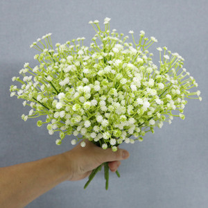 Bouquet de fleurs artificielles Guanyi Baby's Breath 30cm en plastique pour décoration de mariage et de maison - Product Image 4
