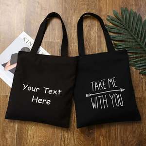 Bolsa de Compras de Algodón Orgánico Reutilizable y Reciclable con Logotipo Impreso en Serigrafía y Color Personalizado - Product Image 1