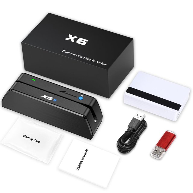 MSRX6 USB Powered HiCo 3Tracks Magnetic Card Reader Writer Without BT Compliant Systems