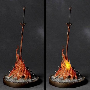 Juguetes de Caja Sorpresa de Resina PVC Personalizados OEM 2025 de Alta Calidad, Figura de Acción y Adornos Luminosos de Fuego con Luz, Espada Brillante Dark Souls - Product Image 3