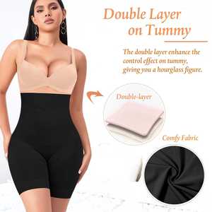 Shorts gainants taille haute pour femme, effet ventre plat, <span class=keywords><strong>sous</strong></span>-vêtements amincissants, à porter <span class=keywords><strong>sous</strong></span> les robes - Product Image 3