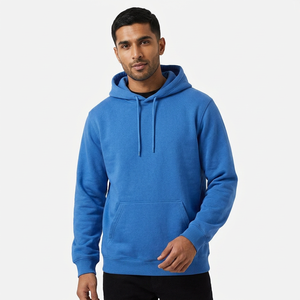 Sweat à capuche pour homme 100% coton, hiver, coupe oversize, demi-zip, color block, avec logo personnalisé, en tissu velours, manches longues - Product Image 1