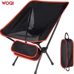 เก้าอี้พับสำหรับตั้งแคมป์กลางแจ้ง Woqi โครงอะลูมิเนียม ผ้า Oxford พกพาสะดวก สีส้ม - Product Image 1