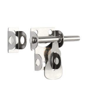 Stainless Steel Door Bolt 2 Inch And 8 Inch Solid Left Right Latch With Lock Plate For Door Security - Product Image 4