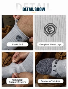 ถุงเท้าวิ่งออกกำลังกาย Emersongear สำหรับผู้ชาย ระบายความชื้น ถุงเท้าข้อกลางแบบยุทธวิธี - Product Image 6